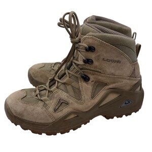 Lowa Zephyr Mid Boots Men’s Size 8 Tan Brown Tactical Desert Shoes